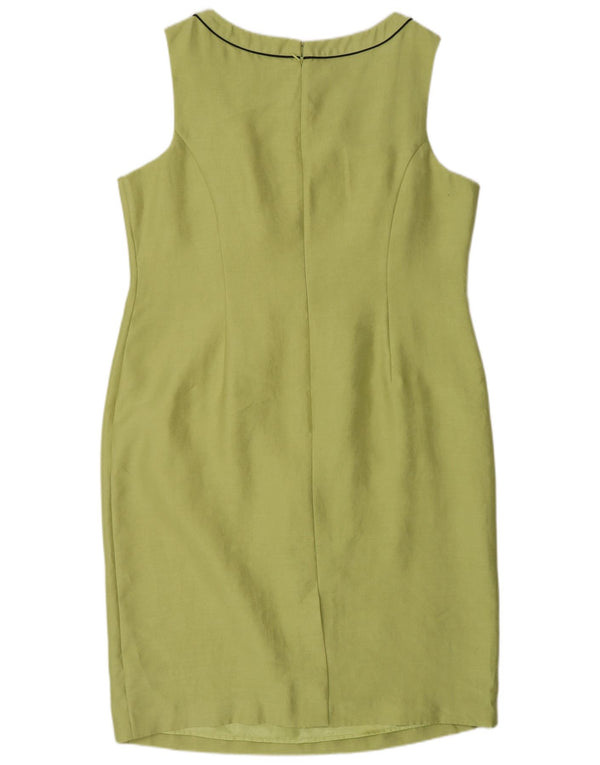 Jacques Vert Damen Ärmelloses Etuikleid UK 18 XL Grün Polyester