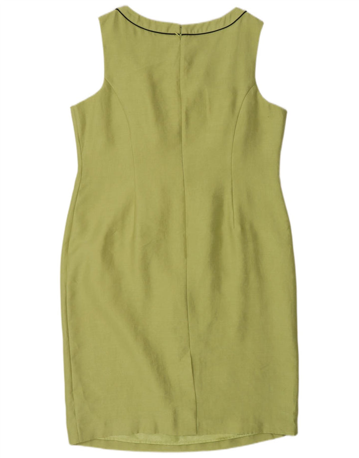 Jacques Vert Damen Ärmelloses Etuikleid UK 18 XL Grün Polyester