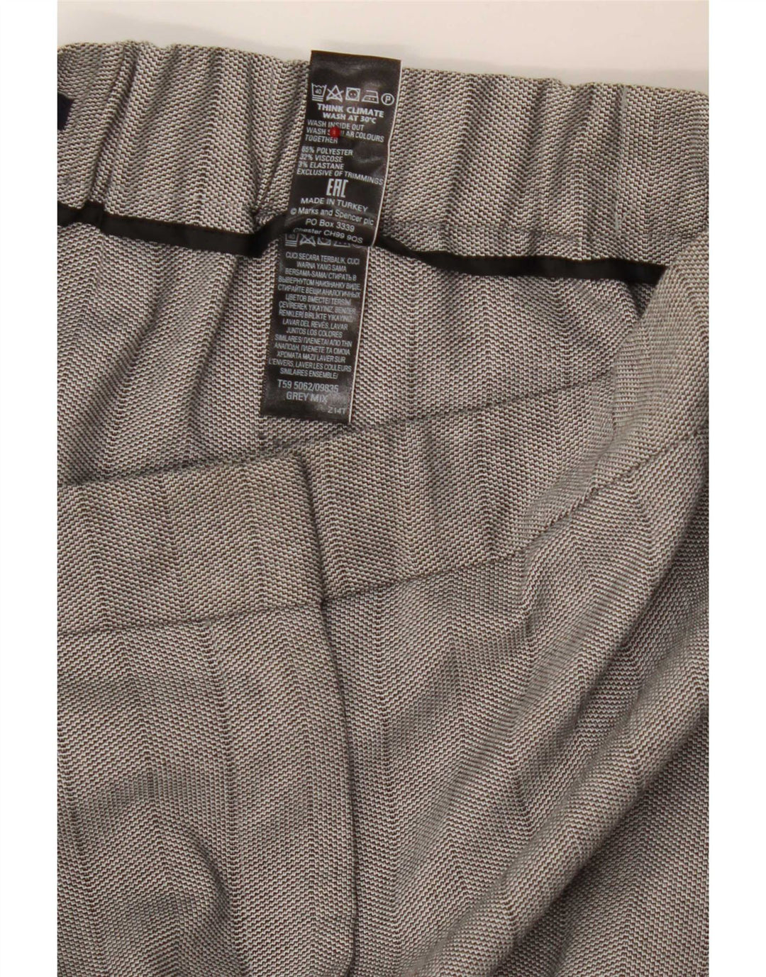 Marks & Spencer Gerade Capri-Hose für Damen, UK 12, M, W30, L23, Grau