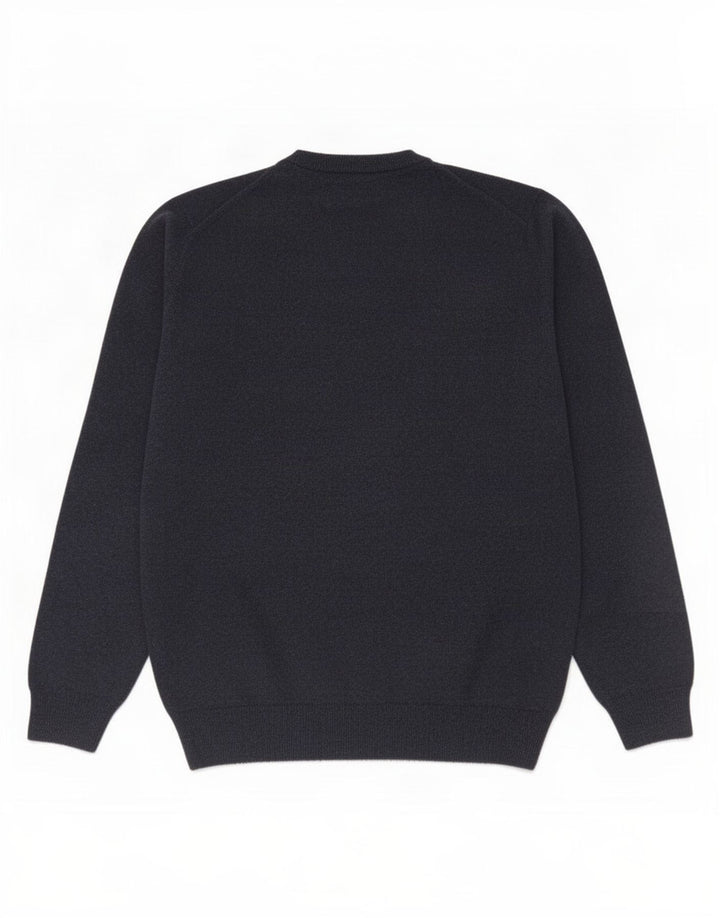 Gant Herren-Pullover mit V-Ausschnitt, mittlere marineblaue Wolle