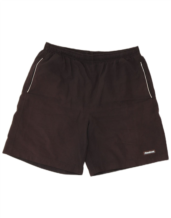 Reebok Herren Sportshorts XL Schwarz Polyester