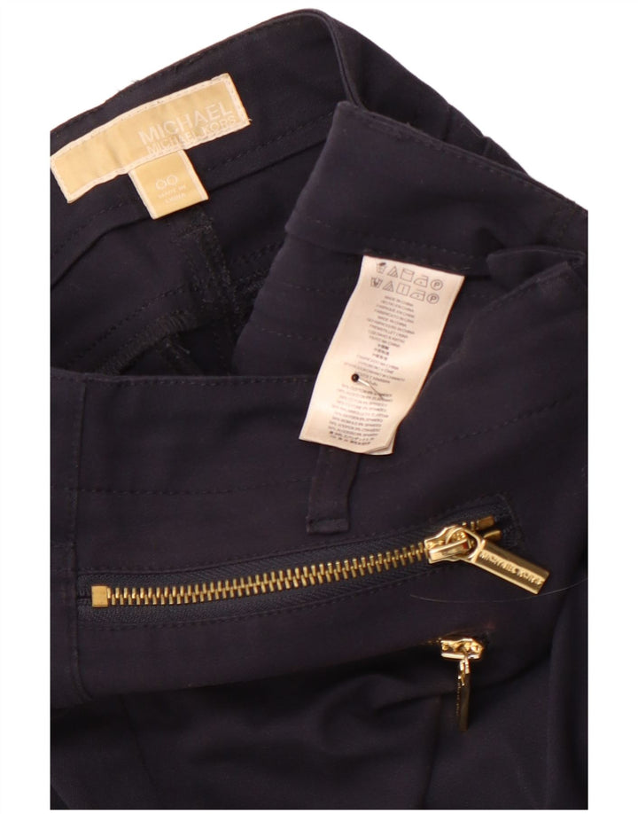 MICHAEL KORS Damen Skinny Freizeithose US 00 2XS W26 L28 Marineblau