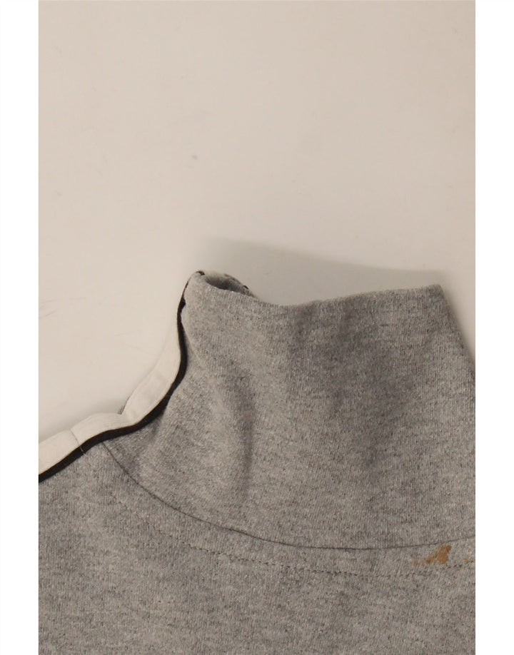 Adidas Damen Trainingsanzug Top Jacke UK 10 Small Grau Baumwolle