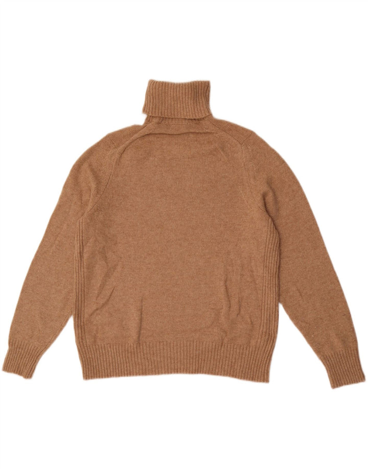 Marks & Spencer Rollkragenpullover für Damen, UK 18, XL, Beige, Wolle