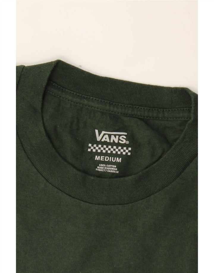 VANS Herren Grafik-T-Shirt-Oberteil aus mittelgrüner Baumwolle