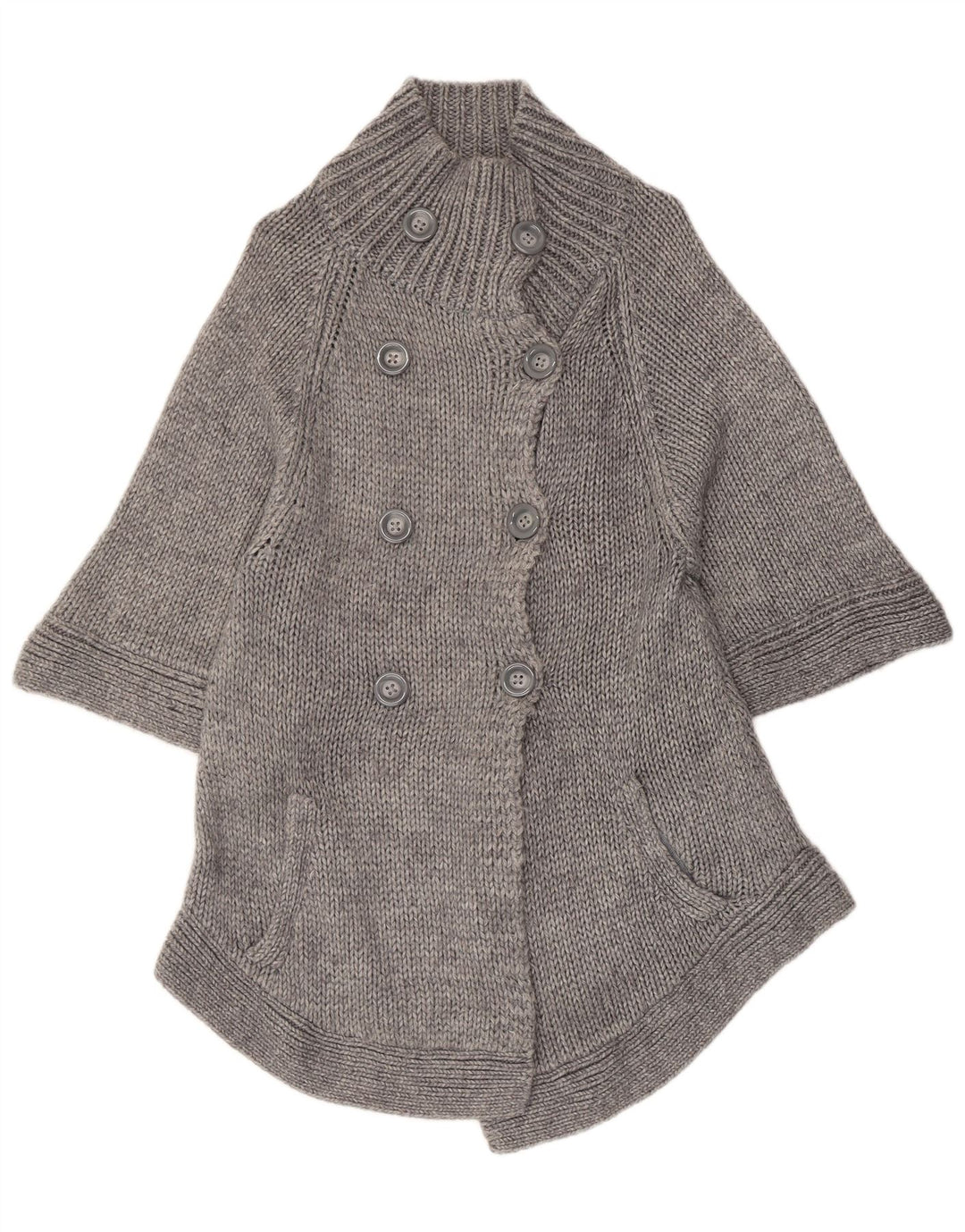 Guess Damen-Strickjacke mit 1/2-Ärmeln, Gr. 14, Größe L, Grau, Acryl