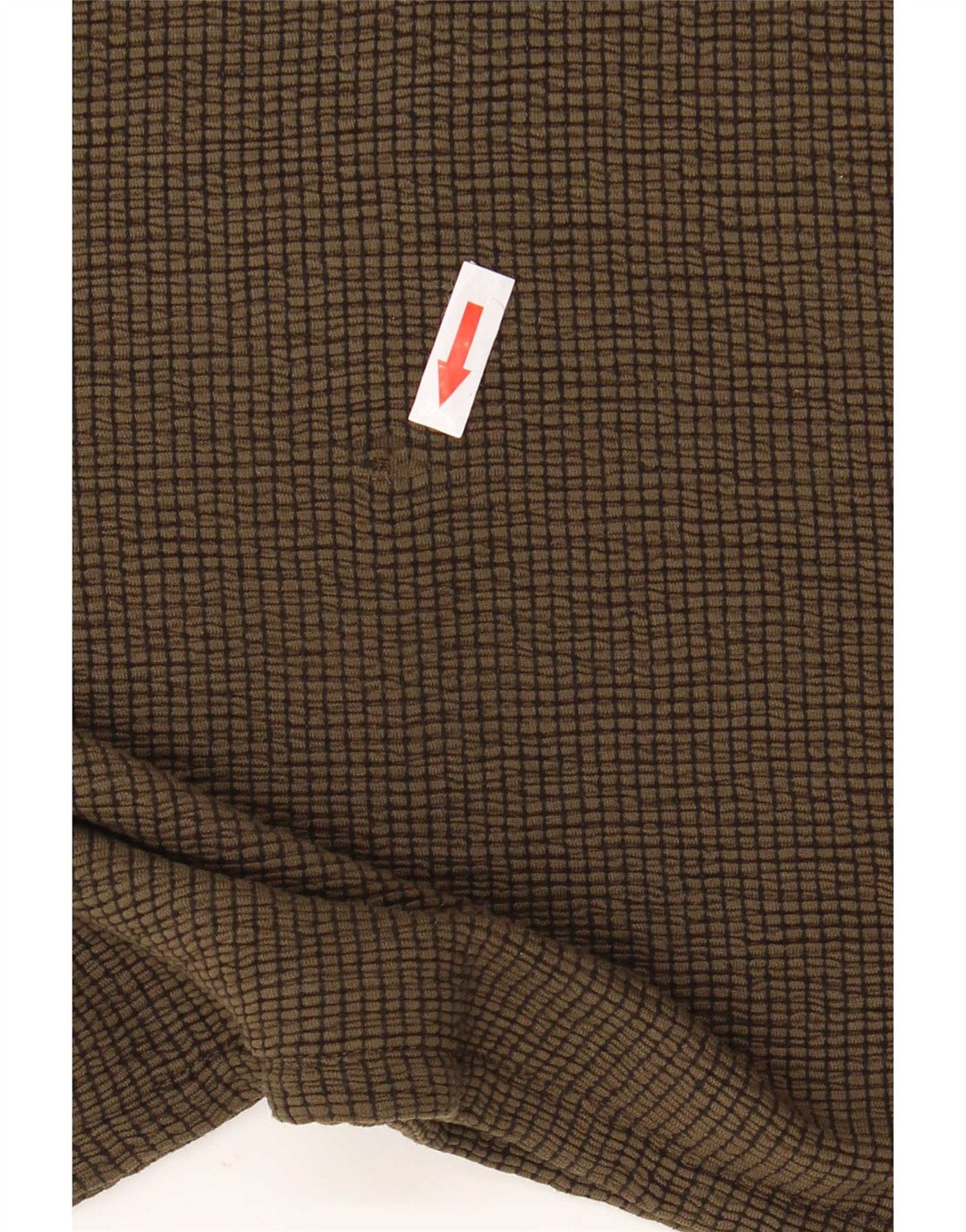 Zara Damen-Oversize-Top mit 3/4-Ärmeln, UK-Größe 14, mittlere Khaki-Viskose