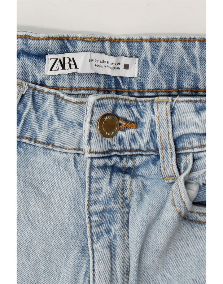 Zara Damen Tapered Jeans EU 38 Small W28 L28 Blau