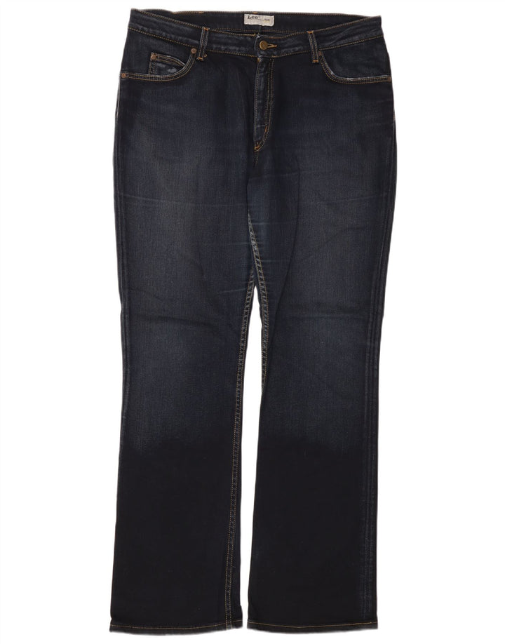 LEE Womens Cameron Bootcut Jeans W36 L33 Navy Blue Cotton