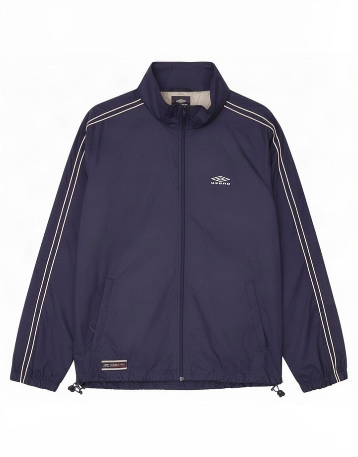 Umbro Herren-Regenjacke mit Kapuze, UK 38/40, mittelmarineblaues Nylon