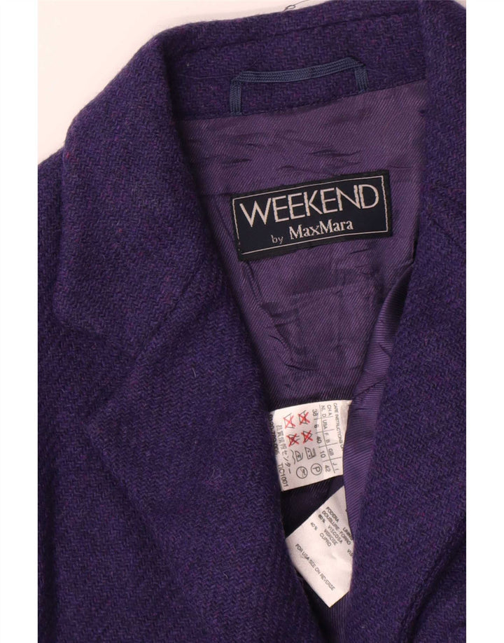 Max Mara Damen Weekend 3-Knopf-Blazer in Übergröße, Gr. 10, Lila