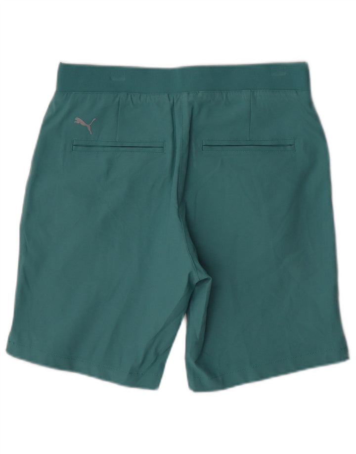 PUMA Damen Freizeitshorts, Größe S, W27, Blau, Baumwolle