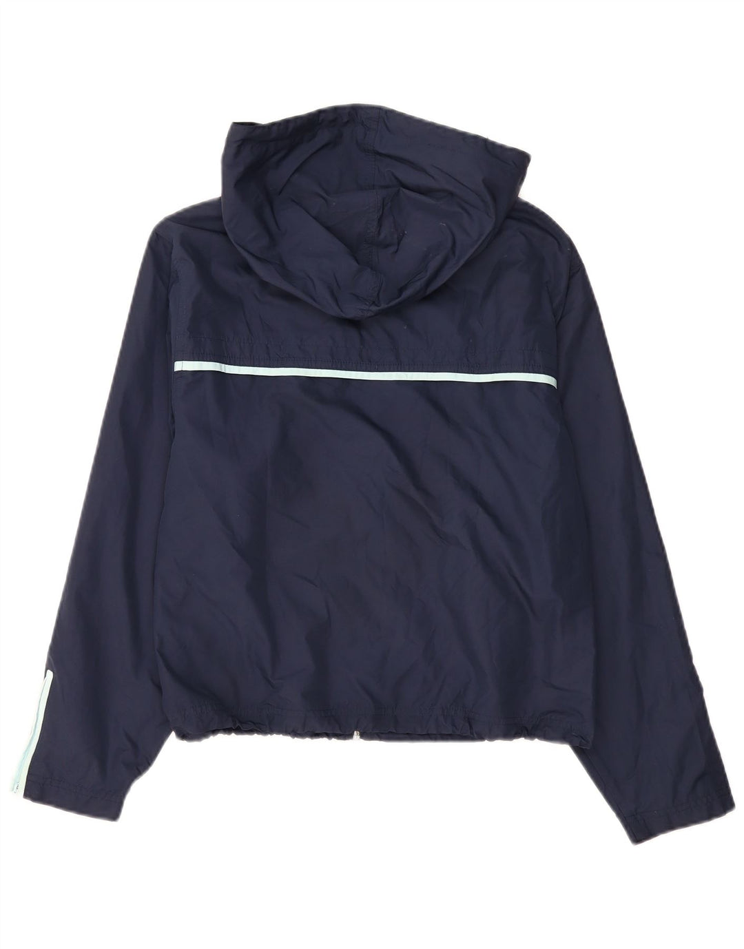 Reebok Damen Kapuzen-Regenjacke UK 14 Medium Marineblau Polyester