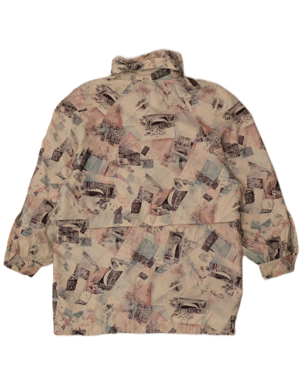 FUCHS & SCHMITT Damen-Windbreaker-Mantel mit abstraktem Muster, UK 16, Größe L, Beige
