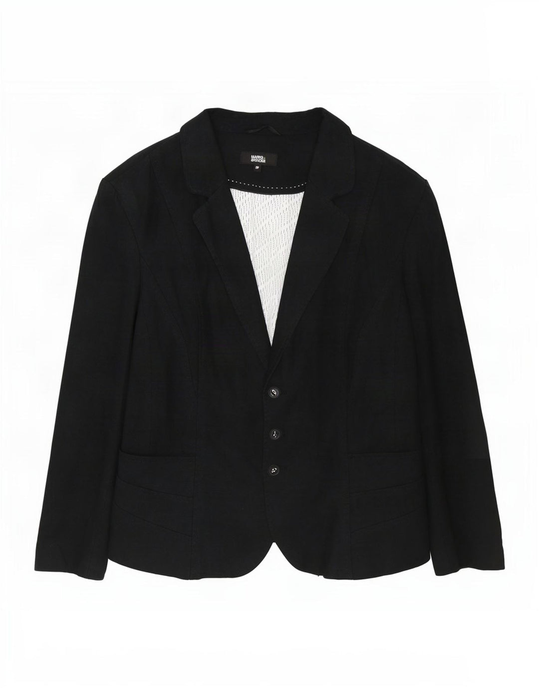 Marks & Spencer Damen 3-Knopf-Blazerjacke UK 22 3XL Graues Leinen