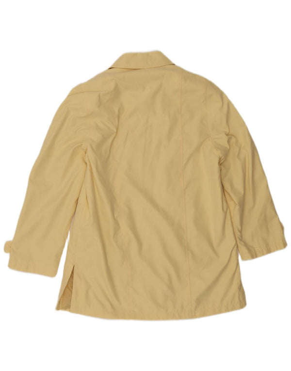 Vintage Damen Übergroßer Mantel UK 8 Small Gelb Polyester