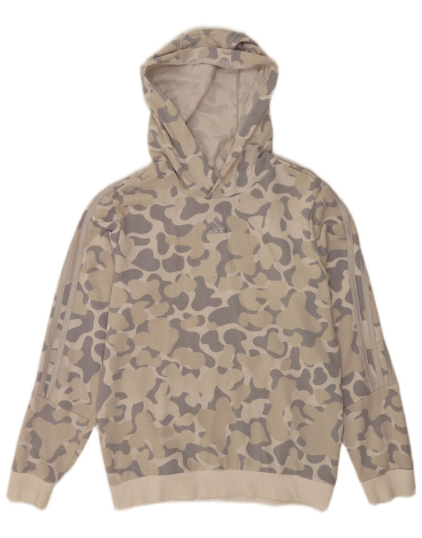 Adidas Mädchen Kapuzenpullover, 11–12 Jahre, mehrfarbig, Camouflage-Baumwolle