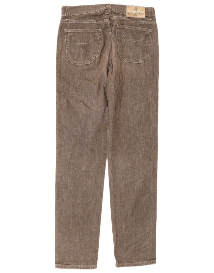 Jeckerson Herren Slim Jeans W32 L34 Braune Baumwolle