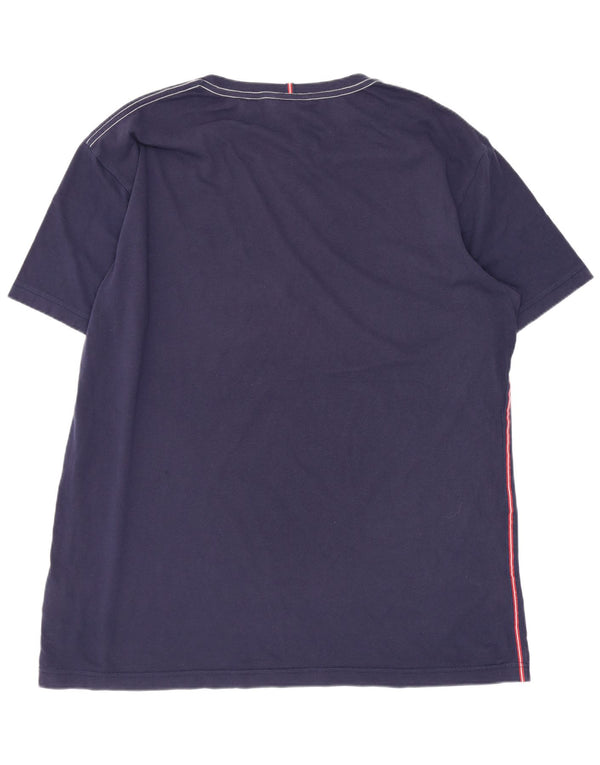 Gant Herren Grafik T-Shirt Top 2XL Marineblau Baumwolle