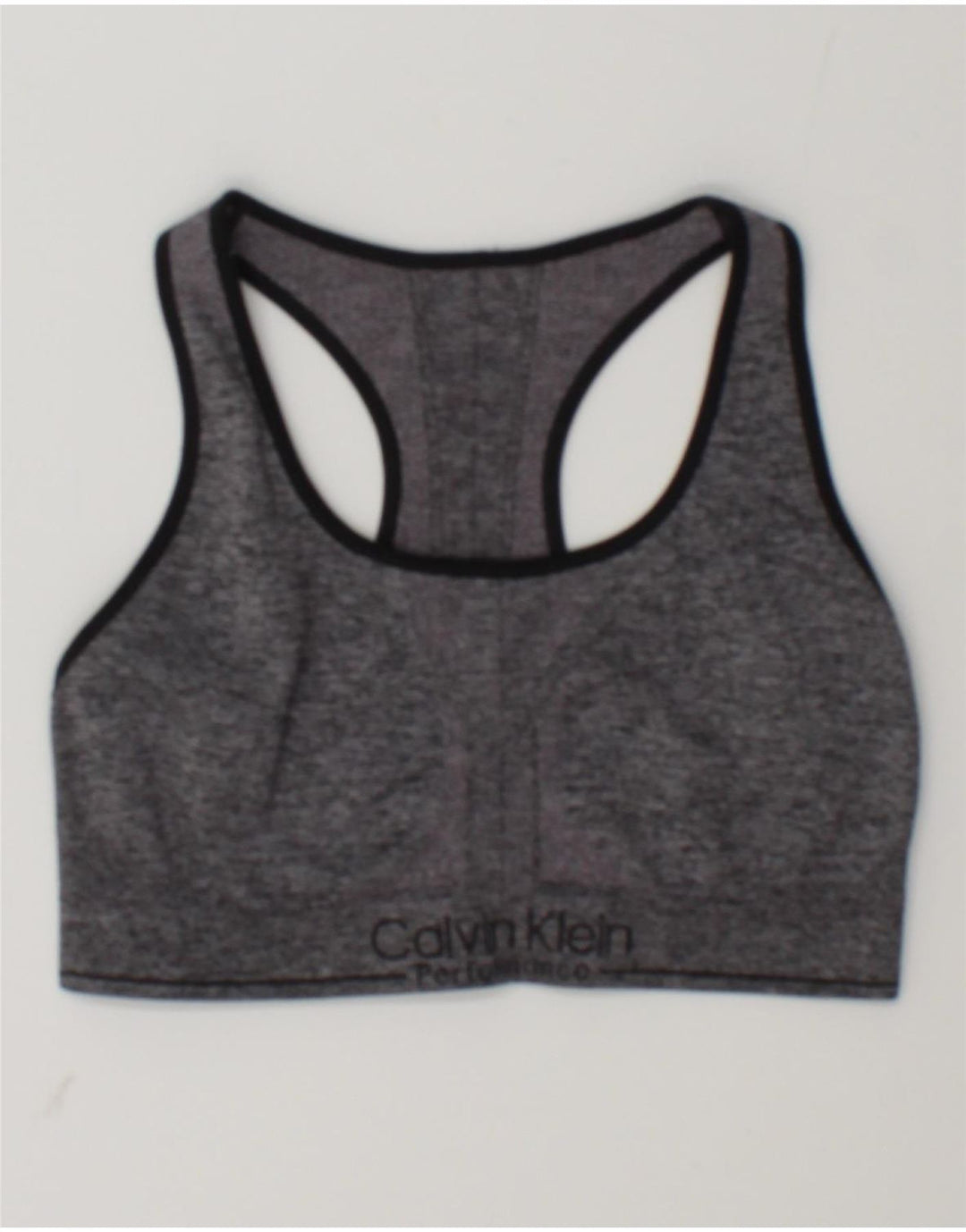 Calvin Klein Damen Graphic Sport-BH-Oberteil Mittelgrau