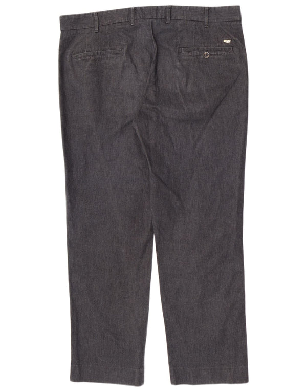 Refrigiwear Mens Straight Chino Trousers IT 54 2XL W38 L29 Grey Cotton