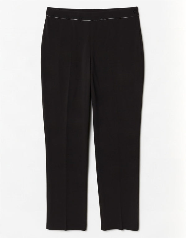 Marks & Spencer Damen Gerade Freizeithose UK 14 Large W32 L32 Schwarz