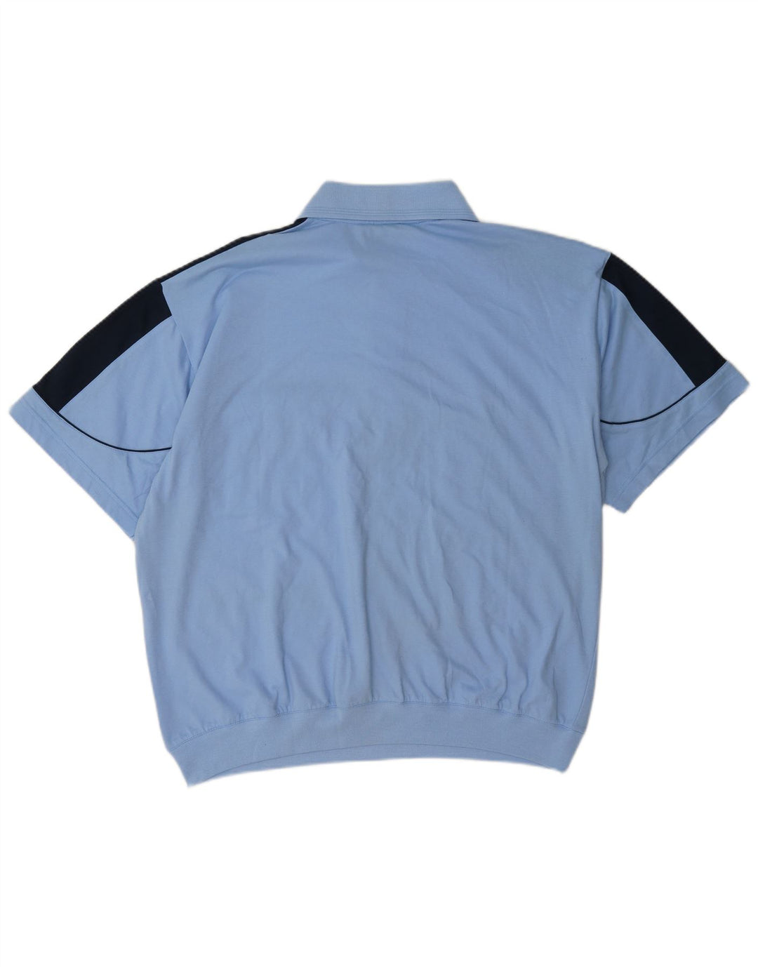 Vintage Herren Poloshirt XL Blau Colourblock