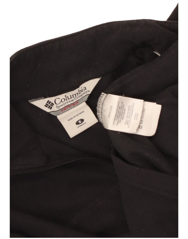 Columbia Damen-Fleecepullover mit Reißverschluss, UK 10, Größe S, Schwarz, Polyester