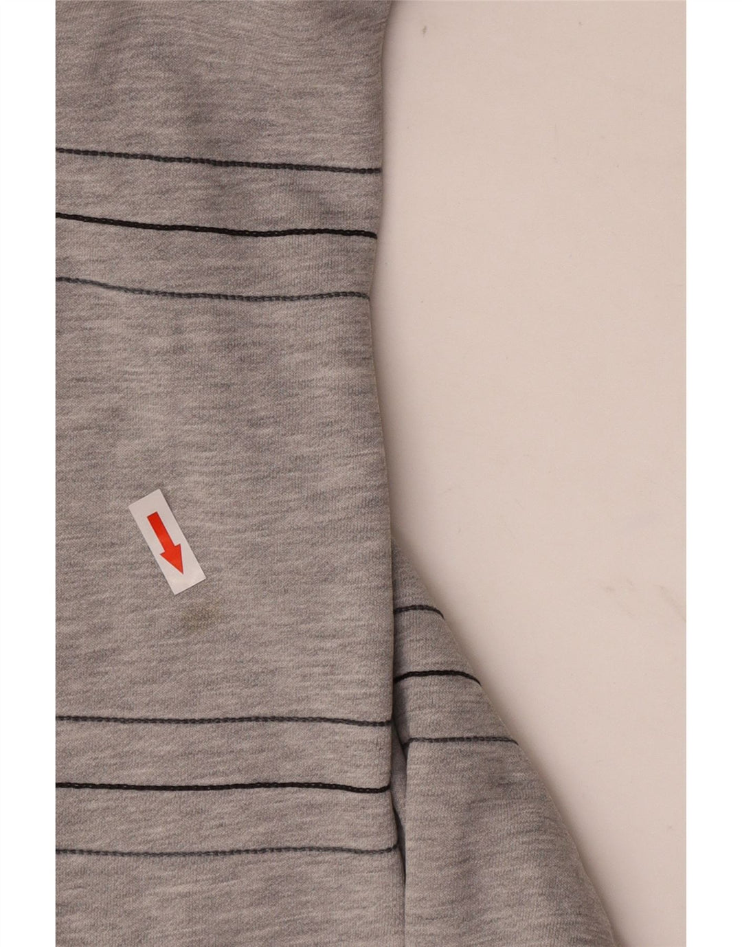 Adidas Herren-Sweatshirt, Pullover, groß, grau gestreift, Baumwolle