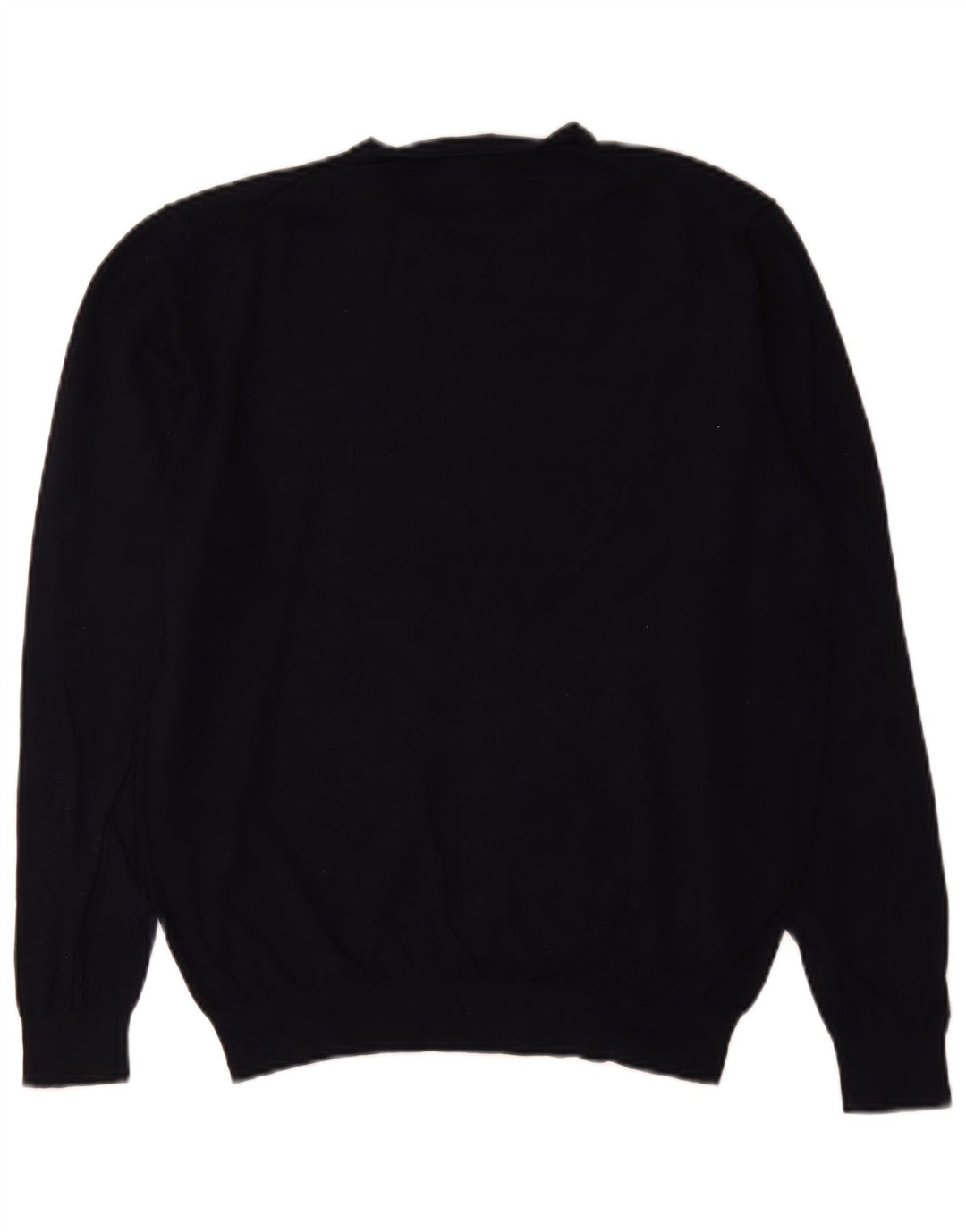 Zara Herren-Pullover mit V-Ausschnitt, mittleres Marineblau