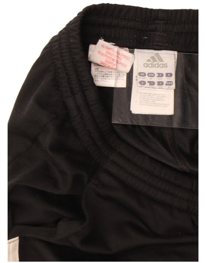 Adidas Jungen-Trainingshose, Jogginghose, 11–12 Jahre, schwarzes Polyester
