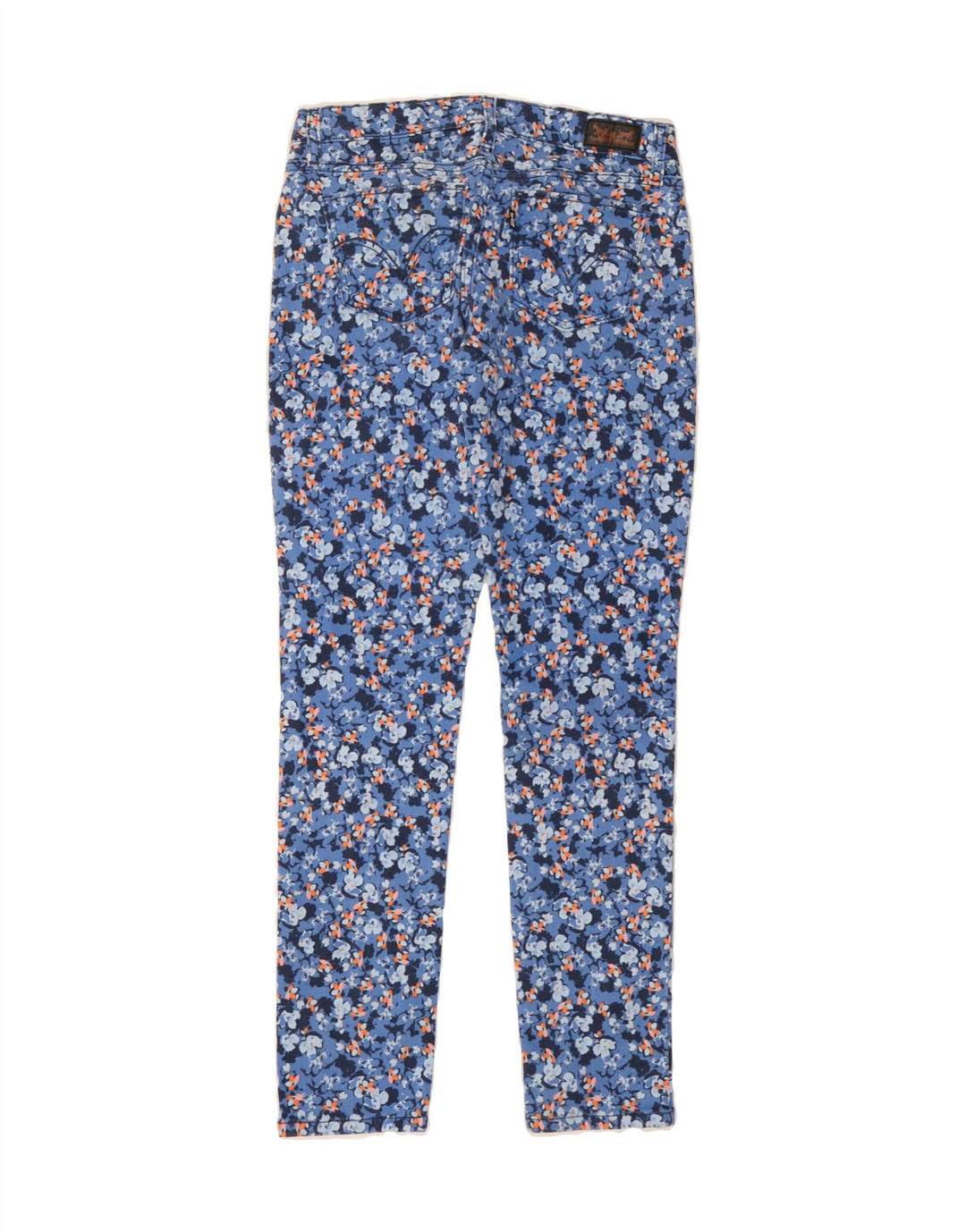 LEVI'S Womens Slim Jeans W29 L32 Blue Floral Cotton Vintage Levi's and Second-Hand Levi's from Messina Hembry 
