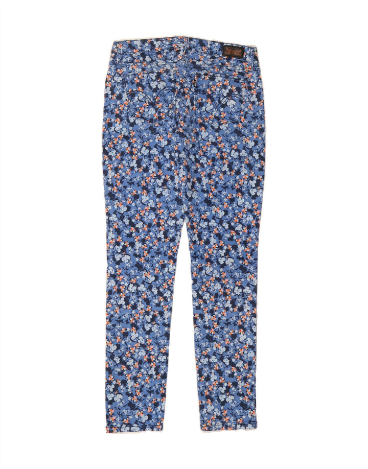 LEVI'S Womens Slim Jeans W29 L32 Blue Floral Cotton Vintage Levi's and Second-Hand Levi's from Messina Hembry 