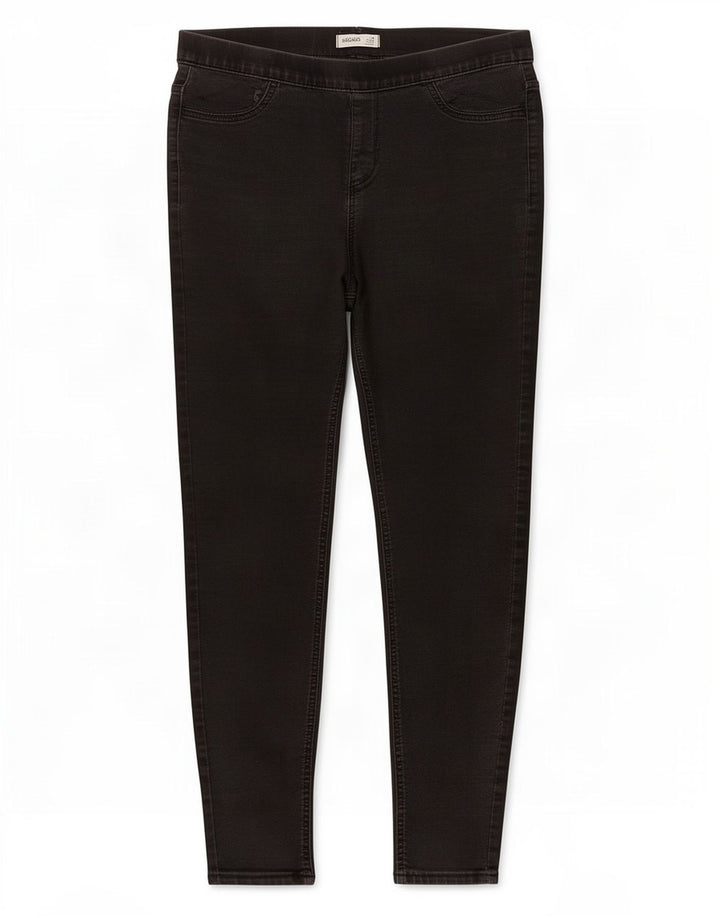 Marks & Spencer Damen Jegging-Jeans UK 14 Medium W30 L29 Schwarze Baumwolle