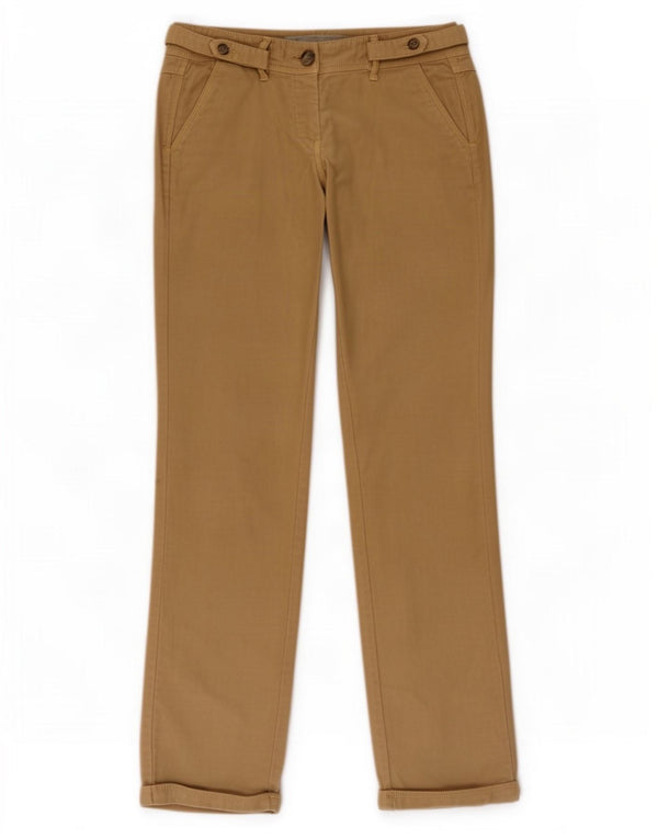 Murphy & Nye Womens Straight Chino Trousers W27 L32 Beige Cotton