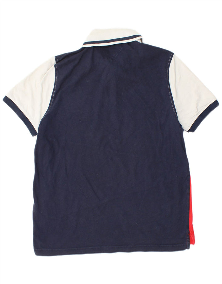 Tommy Hilfiger Herren-Poloshirt mit Grafik, mittelgroß, mehrfarbig gestreift
