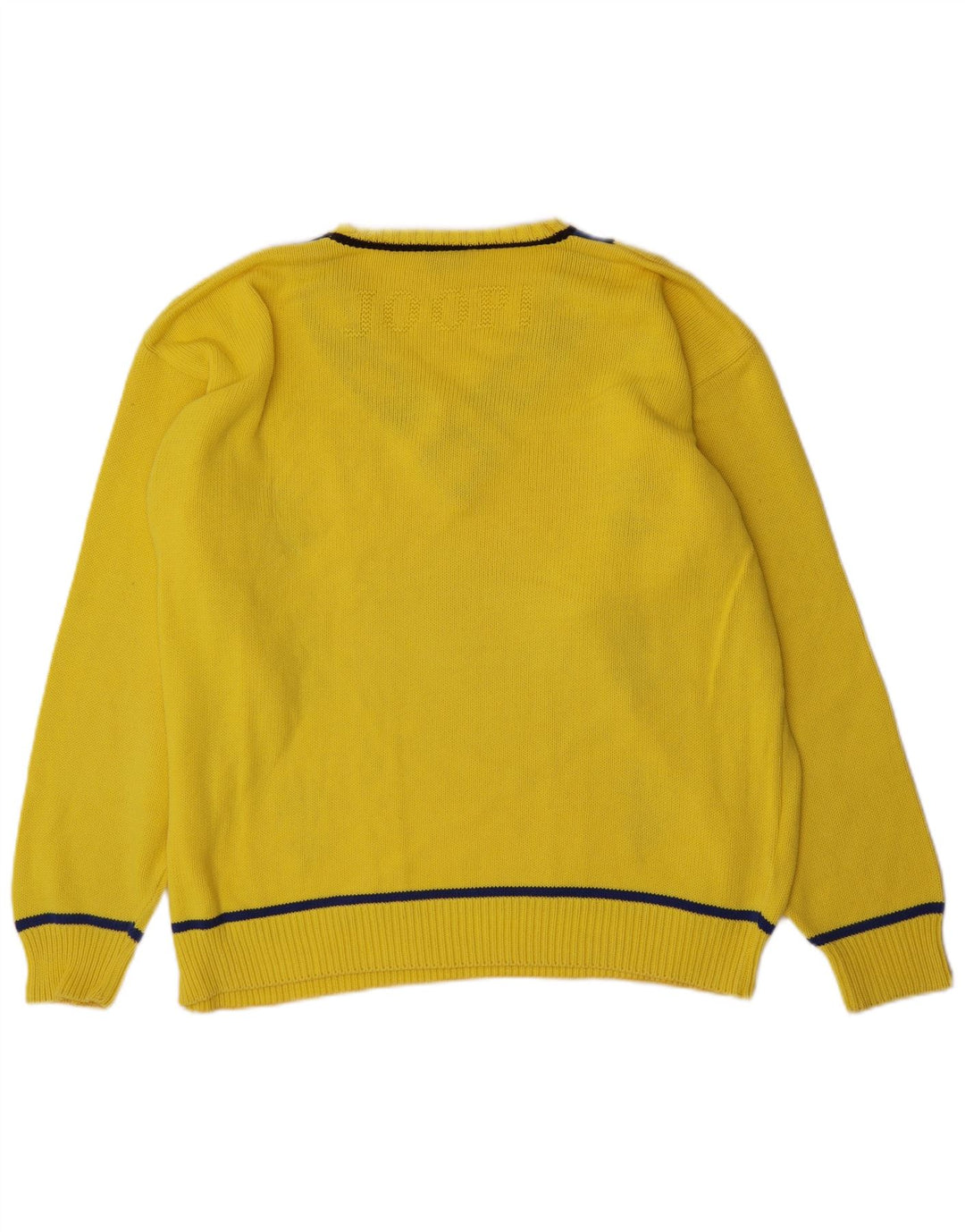 Joop Herren Pullover mit V-Ausschnitt IT 54 XL Gelb Argyle/Diamant