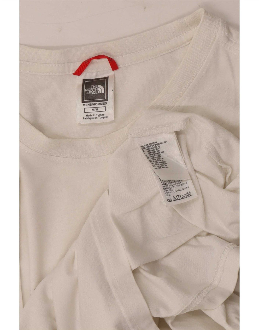 The North Face Herren-T-Shirt-Oberteil aus mittelweißer Baumwolle
