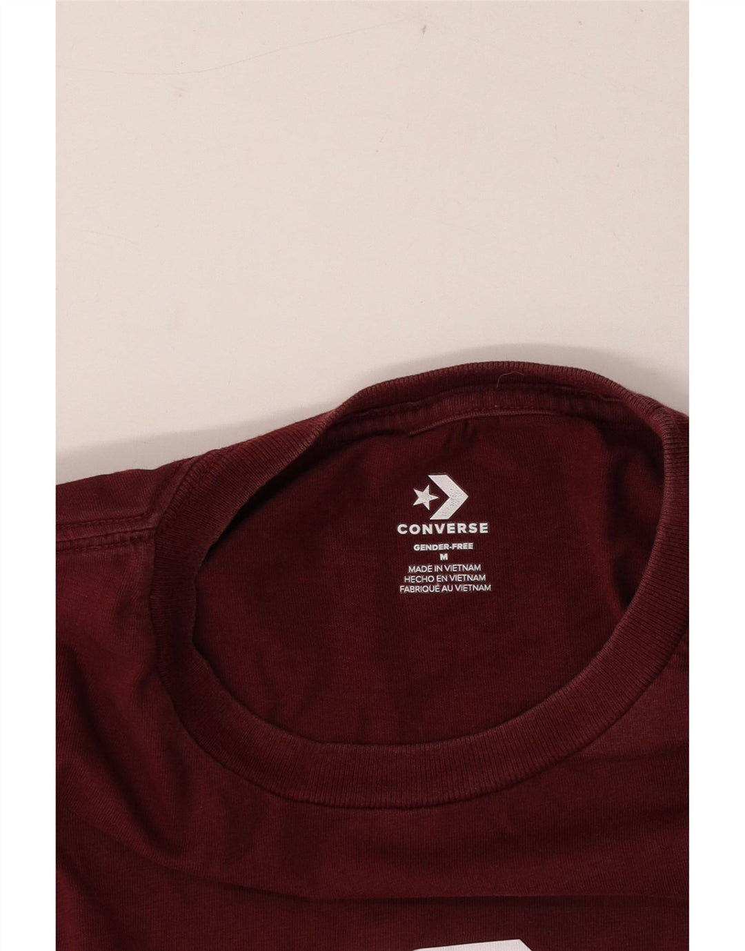 Converse Herren T-Shirt mit Grafik, mittelgroß, Burgunderrot