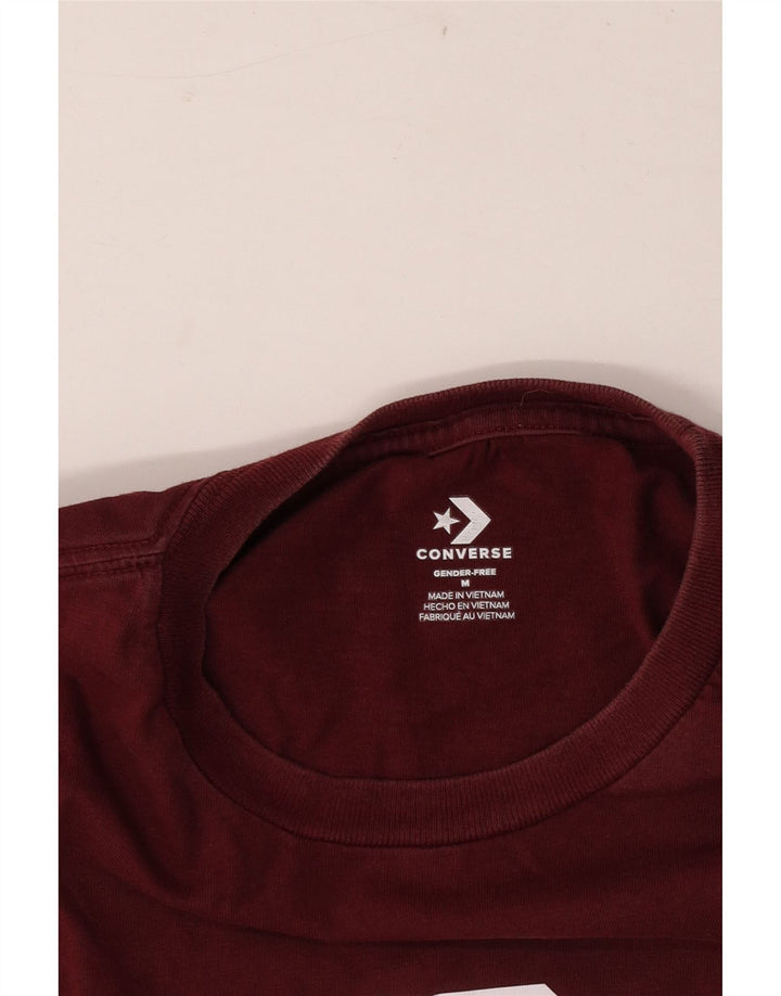 Converse Herren T-Shirt mit Grafik, mittelgroß, Burgunderrot