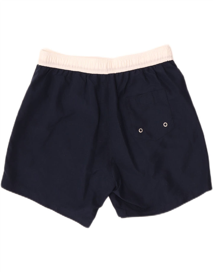 Fila Herren-Badeshorts mit Grafik, groß, marineblaues Polyester