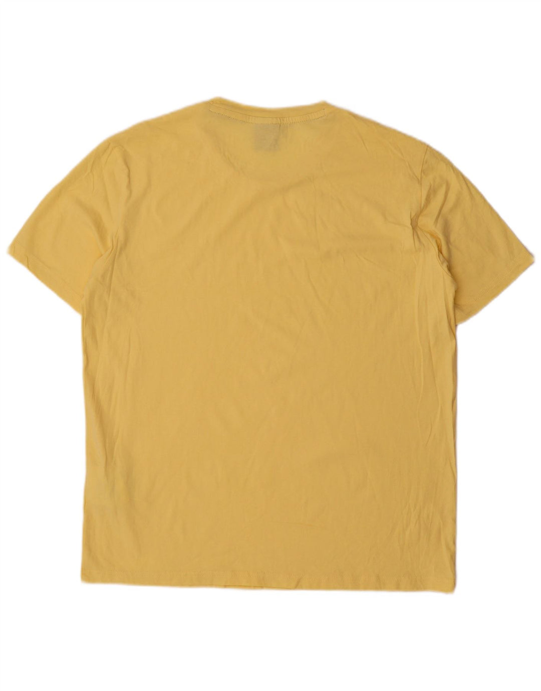 Champion Herren T-Shirt Top Large Gelb Baumwolle