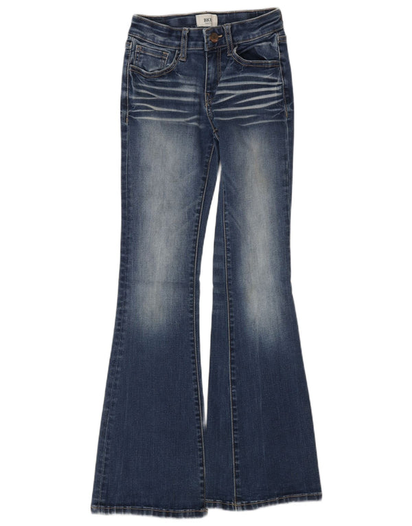BKE Mädchen-Jeans mit langem Schlag, 9–10 Jahre, W24, L28, blaue Baumwolle