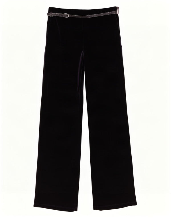 Marks & Spencer Damen Velours-Freizeithose UK 8 Small W24 L31 Lila
