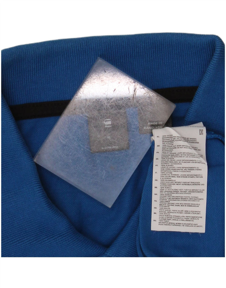 G-STAR Herren Poloshirt XL Blau Baumwolle