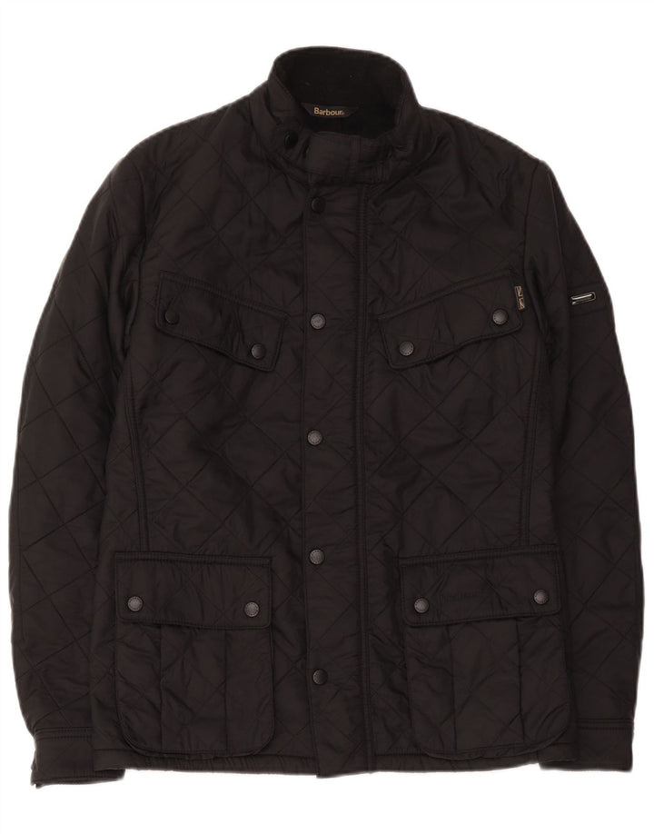 Barbour Herren Steppjacke UK 36 Small Schwarz Polyester