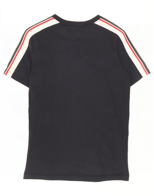 Nike Jungen-T-Shirt mit Grafik, 12–13 Jahre, Größe L, Schwarz, Colourblock-Baumwolle