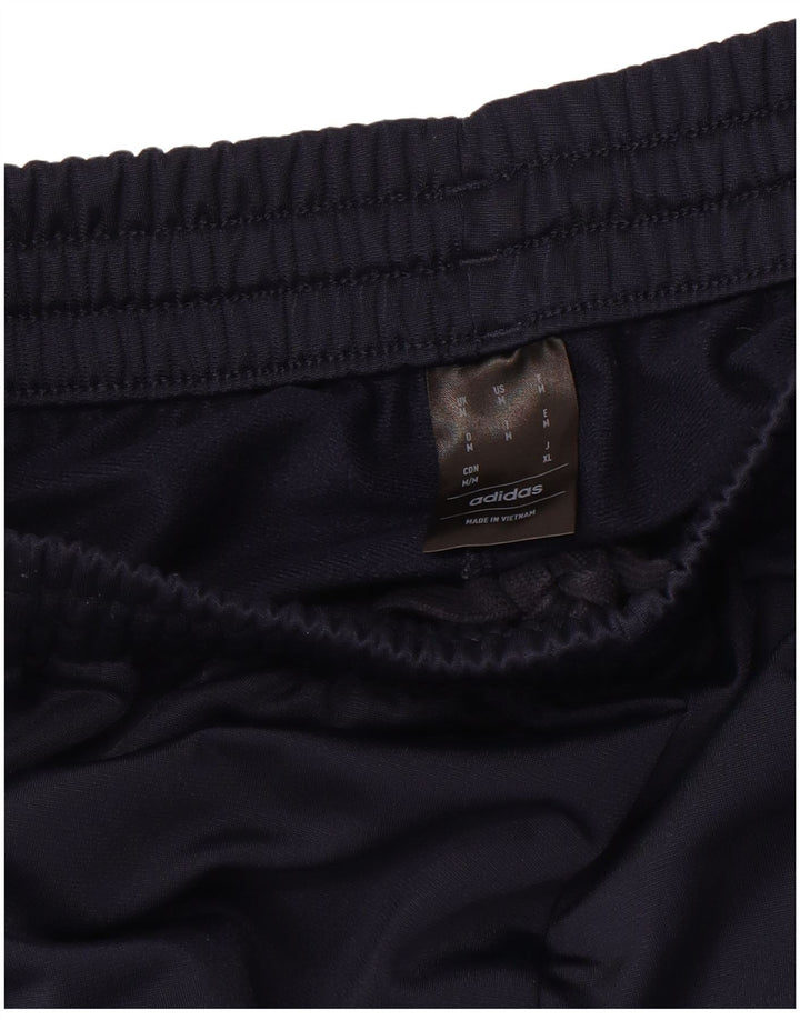 ADIDAS Mens Tracksuit Trousers Joggers Medium Navy Blue Polyester