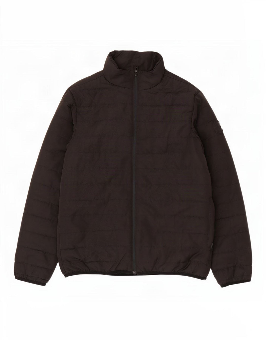 French Connection Herren Wattierte Jacke UK 40 Large Schwarz Polyester