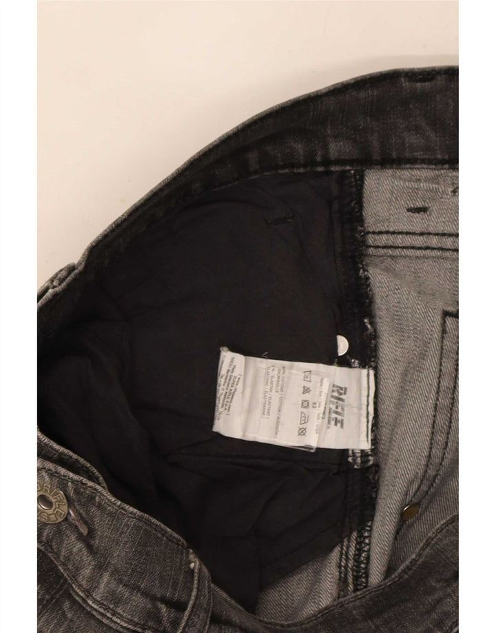 Rifle Herren Slim Jeans IT 52 XL W38 L33 Graue Baumwolle
